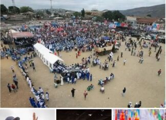 RDC : fatiguée et révoltée de voir son unique stade (Lumumba) en chantier depuis 15 ans, la population de Matadi profite du meeting de l’#AVC pour régler ses comptes avec le ministre des Sports Didier Budimbu et le gouverneur Grâce Bilolo